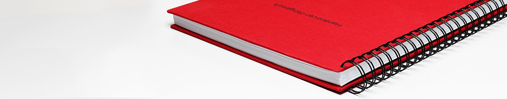 Rotes Hardcoverringbuch